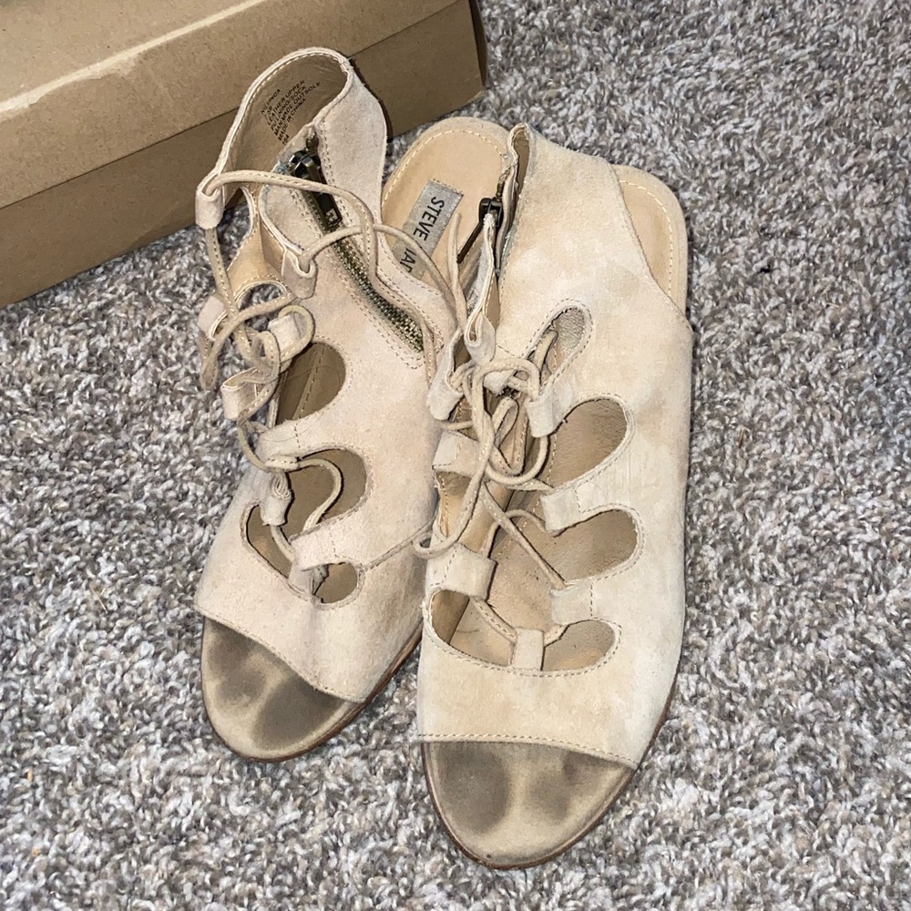 Steve Madden lace up sandals